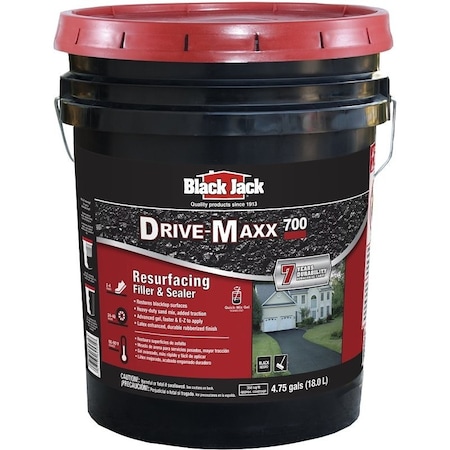 Black Jack 6453930 Resurfacing Filler and Sealer, Liquid, Black, 475 gal Container 1663224
