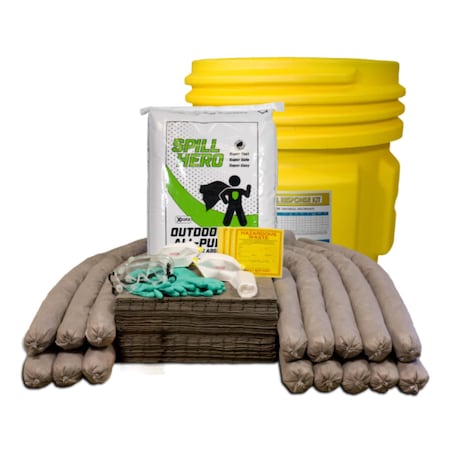 Xsorb Spill Kit, Outdoor, 65 gal. XKD65D