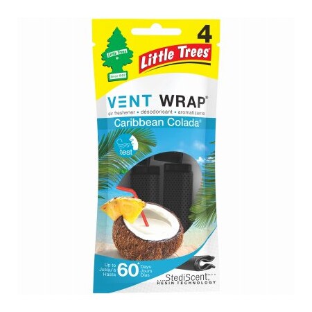 Car Freshnerrp 4PK Colada CarVent Wrap CTK-52725-24