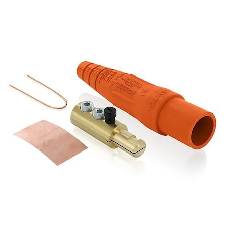Leviton Single Pole Inline, 400 A, Male, Orange 16D24-UO