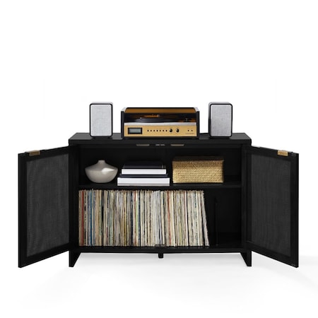 Crosley Kenji Record Player Cabinet With Vinyl Storage CF1146-BK