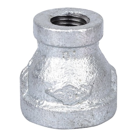 Prosource Exclusively Orgill Reducing Pipe Coupling, 12 x 14 in, Threaded, Malleable Steel, SCH 40 Schedule 24-1/2X1/4G