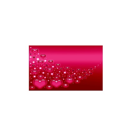 Homeroots Pink Hearts Canvas Hanging Wall Art 274785