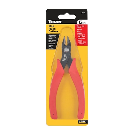 Titan 6 In. Mini Flush Cutters, 1EA 12448