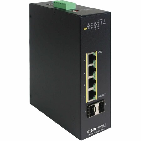 Eaton TRIPP LITE SERIES 4-PORT LITE MANAGED INDUSTRIAL GIGABIT ETHERNET SWITCH 10/100/ NGI-S04C2P4-4