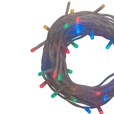 Elegani 100 LED Multi Color String Lights - 32ft Black Wire, 8 Lighting Modes, Indoor/Outdoor Plug-In Fairy PH-SX-100-Multi