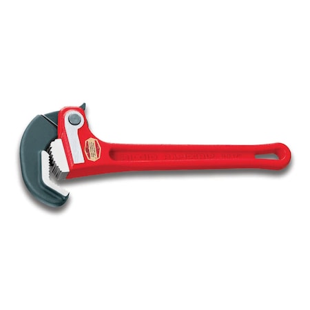 Ridgid 10" Heavy-Duty RapidGrip Wrench, 1-1/2" Capacity, Red 10348