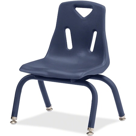 Jonti-Craft Berries Stacking Chair with Powder-Coated Legs, 10 in. Ht, Navy 8120JC1112
