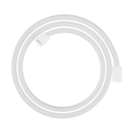 Axor ShowerSolutions Textile Hose with Cylindrical Nut, 63" in Matte White 28261700