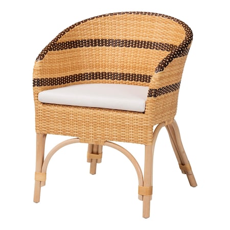 Bali & Pari Elma Handwoven Rattan Dining Chair 263-14487-ZORO