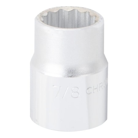 Vulcan Drive Socket, 7/8 in Socket, 3/4 in Drive, 12-Point, Chrome Vanadium Steel, Chrome MT-SS6028