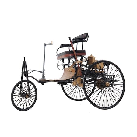 Homeroots c1886 Three Wheeled Mercedes Benz Motor Car Sculpture 401105