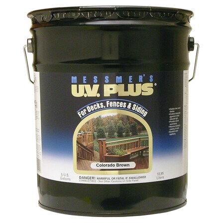 U.V. Plus 5 Gal MS-611 Colorado Brown Oil-Based Semi-Transparent Stain MS-611