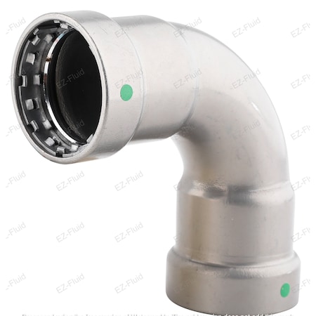 Ez-Fluid 1-1/2 Carbon Steel Mega Press Type PRESS 90Deg ELBOW EPDM EZPSE62