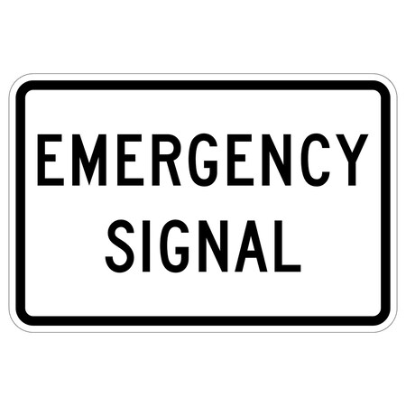 Sign Solutions Usa Traffic Sign, 36 in Width, Aluminum Sign, Horizontal Rectangle DUS12DWT3624R10-13