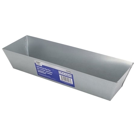 Vulcan Drywall Mud Pan, 150 cu-in Capacity, 12-7/8 in L Bottom, 3 in W Bottom, Galvanized Steel 15003
