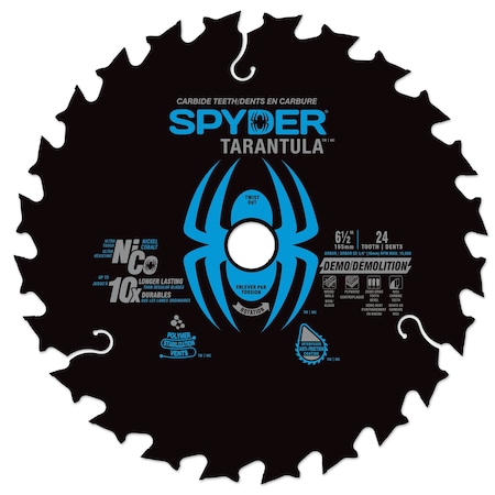 Spyder 6-1/2in 24T Demolition Blade 13041