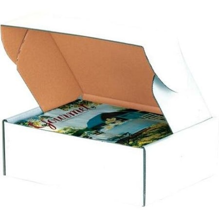 Box Packaging Corrugated Easy-Fold Mailers, 10-1/4"L x 8-1/4"W x 1-1/4"H, Kraft M1081K