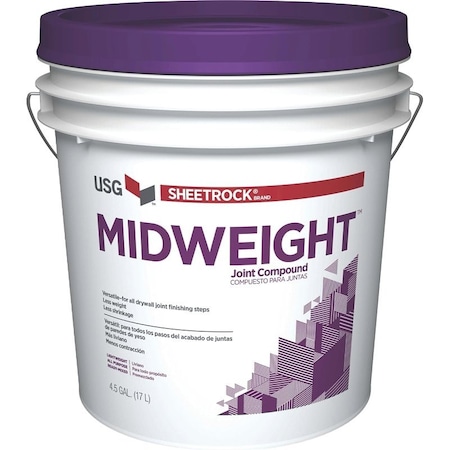 Usg MIDWEIGHT JOINT COMPOUND 4.5 GAL PAIL 380417