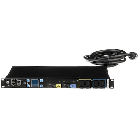 Eaton Metered Input rack PDU, 1U, L6-30P input, 5.76 kW max, 200-240V, 24A, 10 ft cord, EMIT05-10