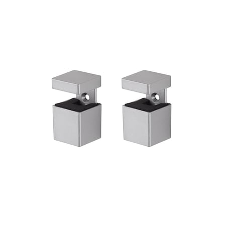 Dolle Bloc 2.5 in. H X 1.3 in. W X 1.3 in. D Silver Metal Shelf Clips 15798