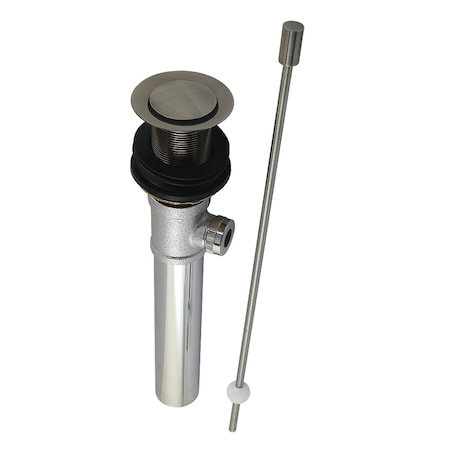 Kingston Brass Brass Pop-Up Drain without Overflow, Black Stainless KS810VN
