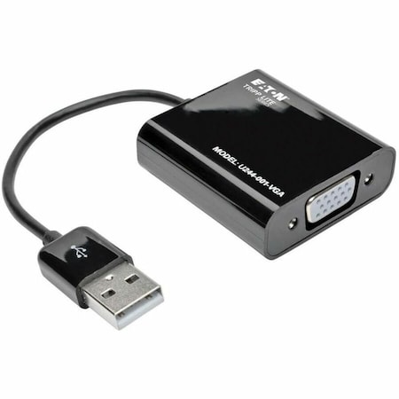 Tripp Lite USB 2.0 TO VGA DUAL/MULTI-MONITOR EXTERNAL VIDEO GRAPHICS CARD ADAPTER W/BUILT-I U244-001-VGA