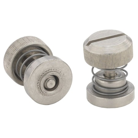 Pem CAPTIVE PANEL SCREW-LOW PROFILE KNOB, SPRING-LOADED PF30 - UNIFIED PF30-032-30CN