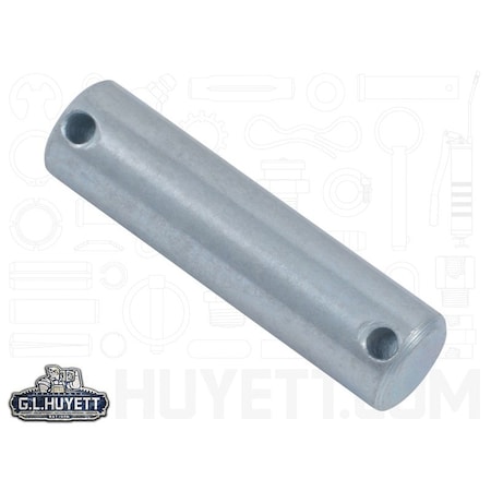 Huyett Drilled Headless Pin, Zn Plt Med Carbon Steel, .5 Dia x 2 Overall L x 1.531 Eff L x .141 Hole Dia HLP-0500-1531