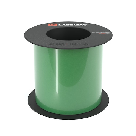 Labeltac Safety Grade Reflective Label Supply 5in x 75ft LT9, Green LT505SGRF-C