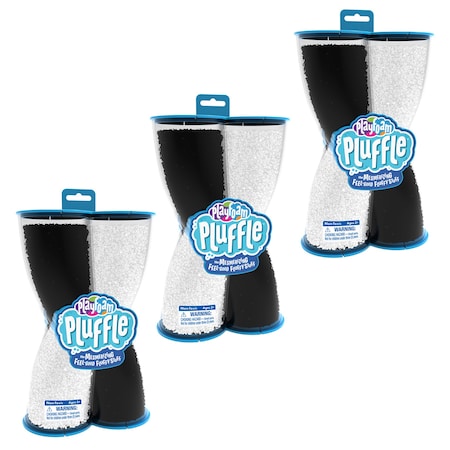 Educational Insights Playfoam Pluffle Twist Black & White, 3PK 1944