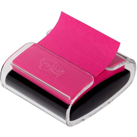 Post-It reg Popup Note Dispenser, Black MMMWD330BK