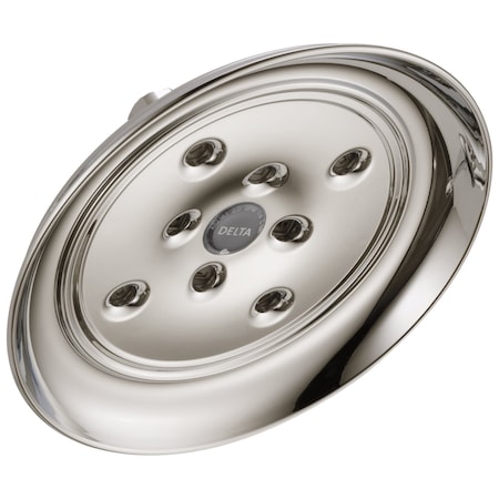 Delta Universal Showering Components H2Okinetic Single-Setting Raincan Shower Head In Nickel RP70172PN