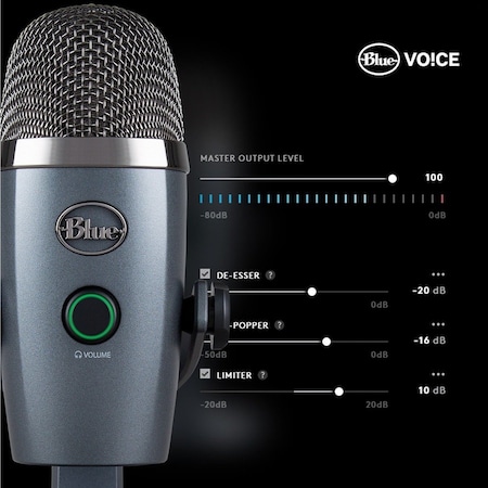 Logitech Yeti Nano USB Mic Shadow Gray, YETINANOSHDGRY 988000088