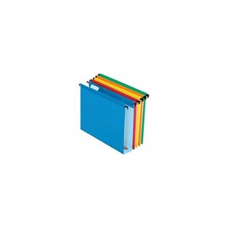 Pendaflex 1/5 Tab Cut Letter Recycled Hanging Folder, 8 1/2in x 11in, Capacity2" Expansion, Assorted, 20PK 6152X2ASST