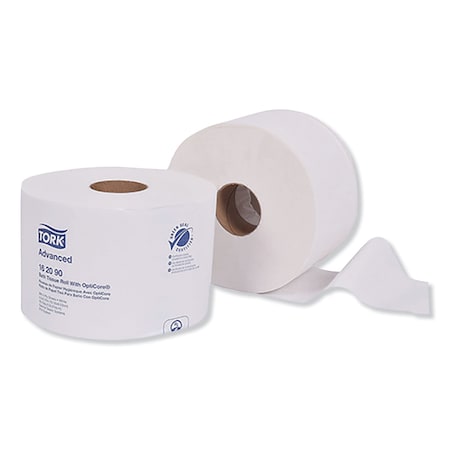 Tork Tork OptiCore Mid-size Toilet Paper Roll White T11, Advanced, 2-ply, 36 x 865 sheets, 162090, PK36 162090