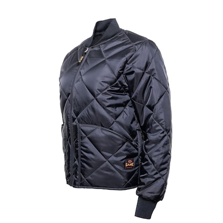 Game Workwear Women's Diamond Quilt Jacket, Nylon Tafetta, Full Zip Front, Navy, L 1221-JW