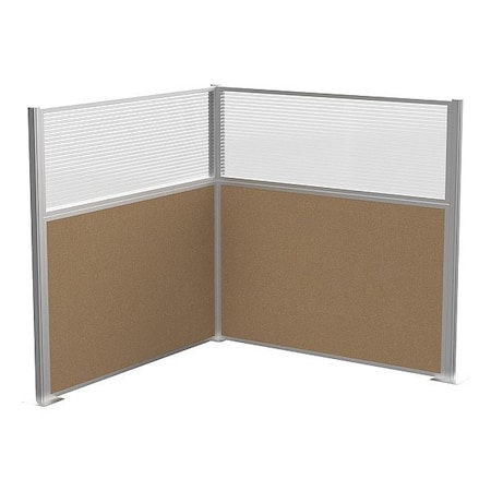 Versare Cubicle Kit, Latte, 72 in H HPKL-66-S-DO-FL