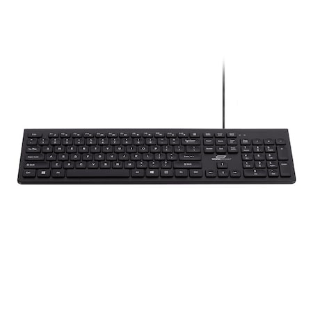 Monoprice Workstream by Low-Profile Spill-Resistant Silent Keyboard, 10 Million Keystrokes 42114