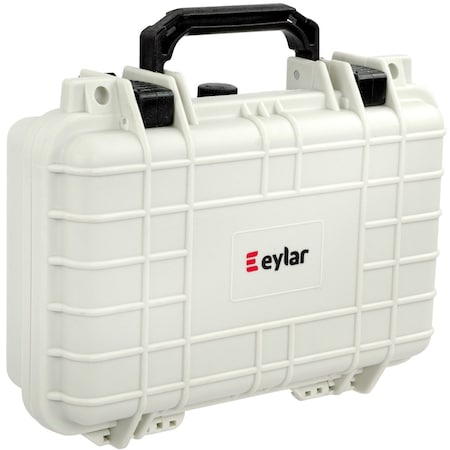 Eylar Compact 11.6in Gear, Equipment, Camera Hard Case Waterproof with Foam White SA00010-WHI