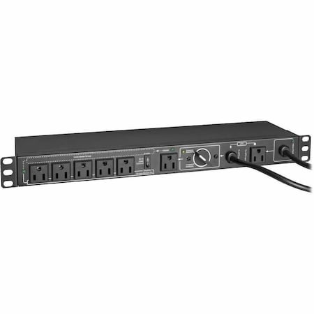 Eaton Tripp Lite Series 100-125V 12A Single-Phase Hot-Swap PDU with Manual Bypass - 6 NEMA 5-15R PDUB151U