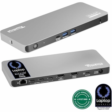Plugable USB-C 5-DISPLAY DOCKING STATION WITH HDMI 2.1 & 140W CHARGING UD-7400PD
