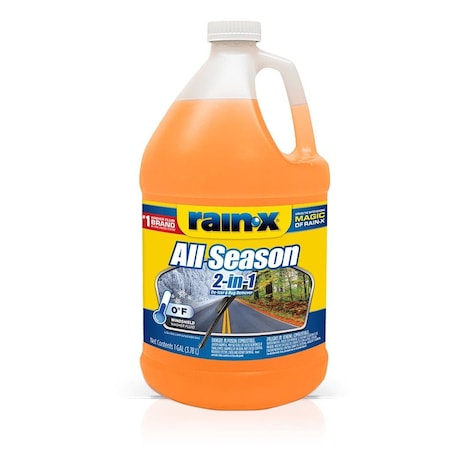 Rain-X Windshield Washer Fluid, Orange, 1 gal RAIN113625
