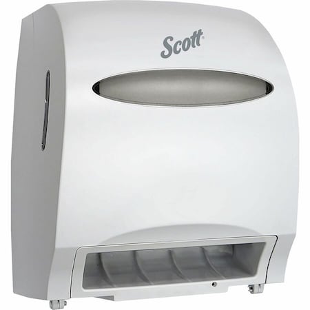 Scott Electronic Hard Roll Towel Dispenser, 12.7w x 9.572d x 15.761h, White 48858