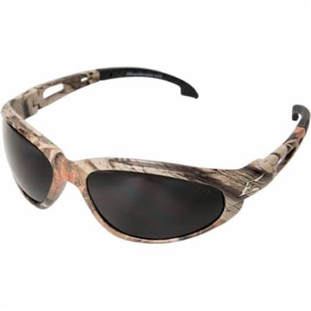 Edge Dakura Non-Polarized Safety Glasses, Anti-Fog/Anti-Scratch, Smoke Lens, Wraparound Frame SW116CF