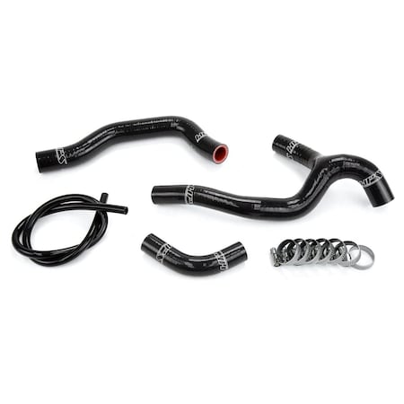 Hps Performance High Temp Reinforced Silicone Radiator Coolant Hose Kit, Black, 57-1237-BLK