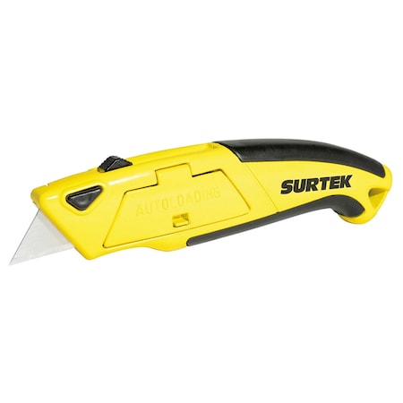 Surtek Grip Reinforced Retractable Utility Knife 6in NF12