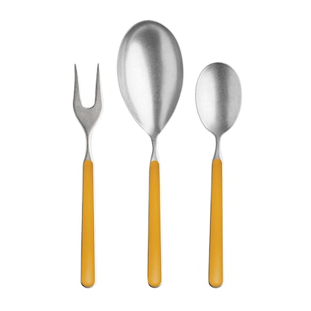 Mepra Fantasia Pewter Serving Set - 3 Pieces - Mustard 10O722003P
