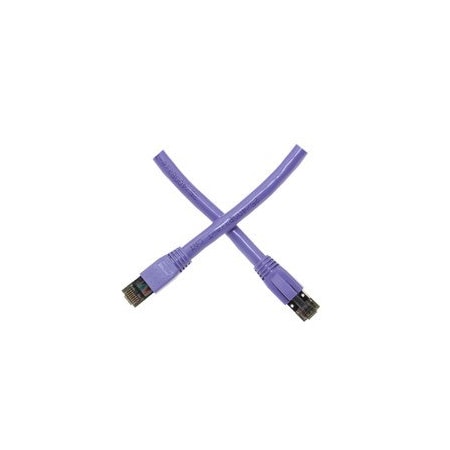 Cable Wholesale Cat8 Purple S/FTP Ethernet Patch Cable, Molded Boot, 40Gbps - 2000MHz, 4-Pair 24AWG Copper, RJ45 13X8-54100.5