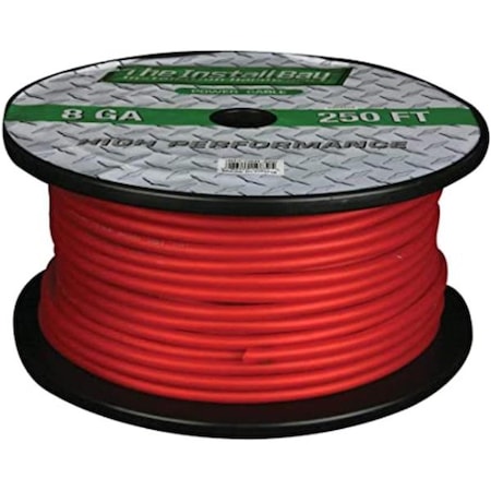 Metra Electronics & Heise 250 ft. 8 Gauge Coil Red Power Cable METIBPC08R-250